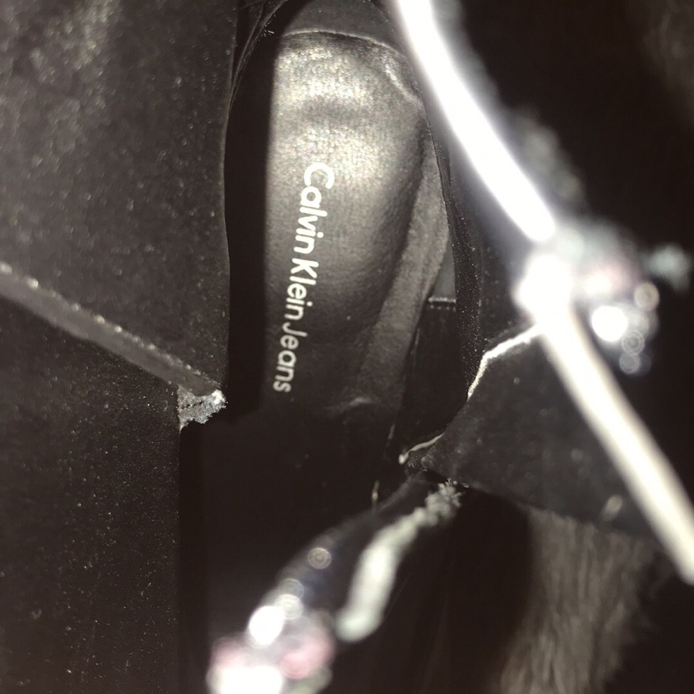 Black high heel ankle boots